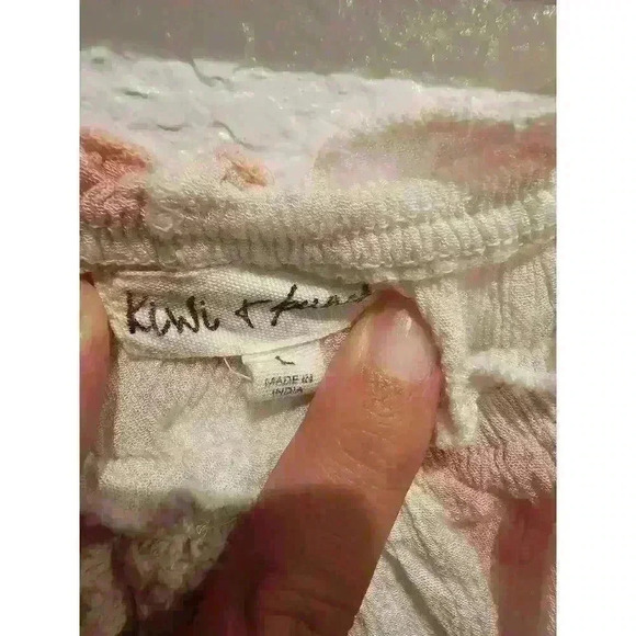 NWT Kiwi & Punch Pink Tie Dye Peasant Girl Short Sleeve Top Size Large - Picture 2 of 3